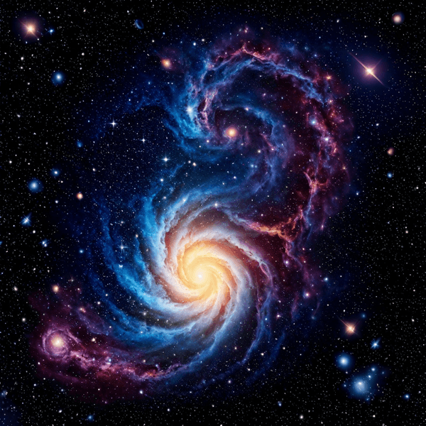 Aa colorful image of a galaxy generated by PlaygroundAI