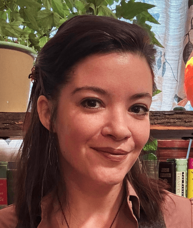 Image of author and engineer, Molly McDonough's, face.